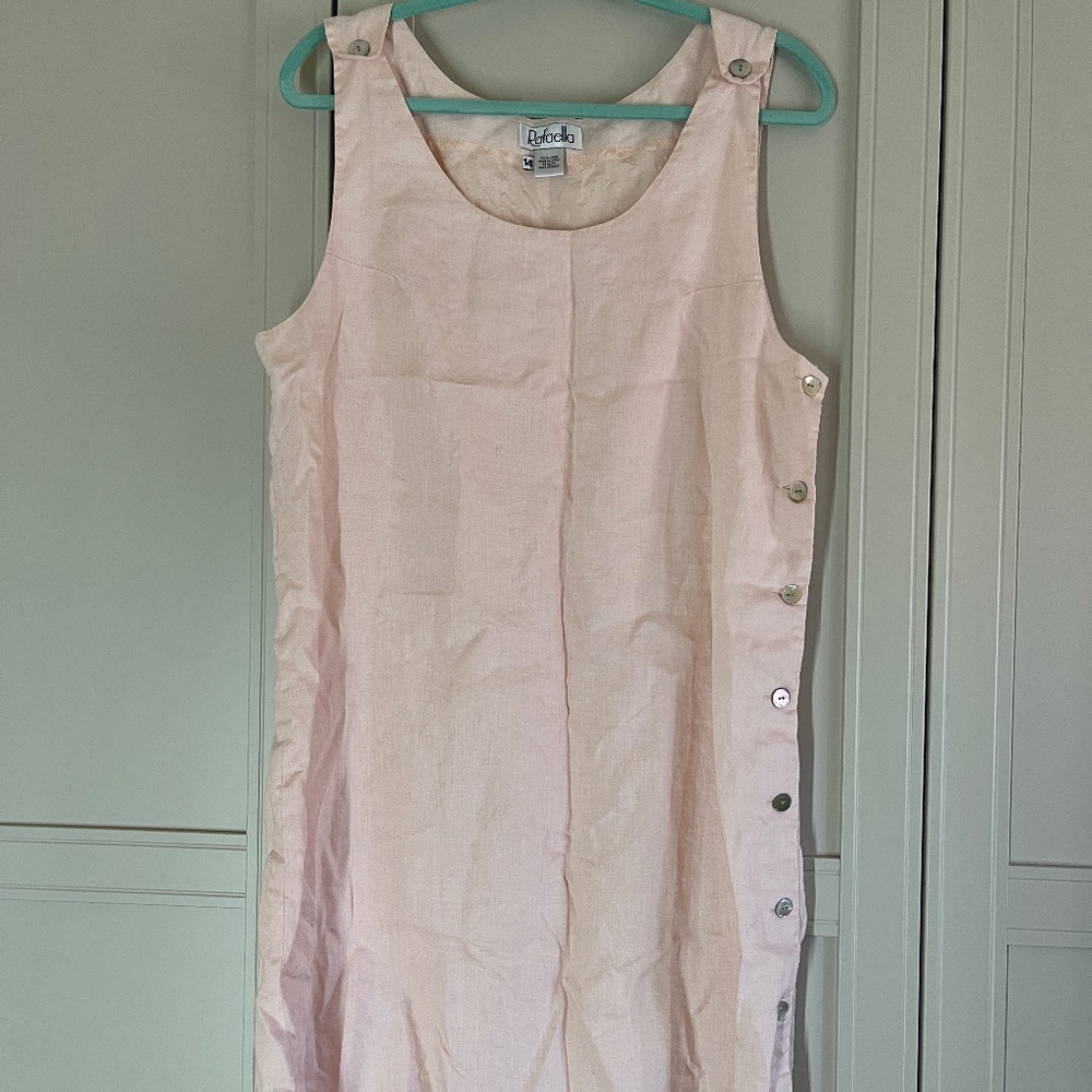 Pink Linen Dress